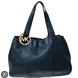 MICHAEL Michael Kors Black Leather Shoulder Bag
